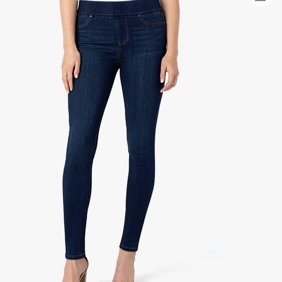 JVINI Women's Pull-on Slimming Denim Jeggings - Picture 1 of 3